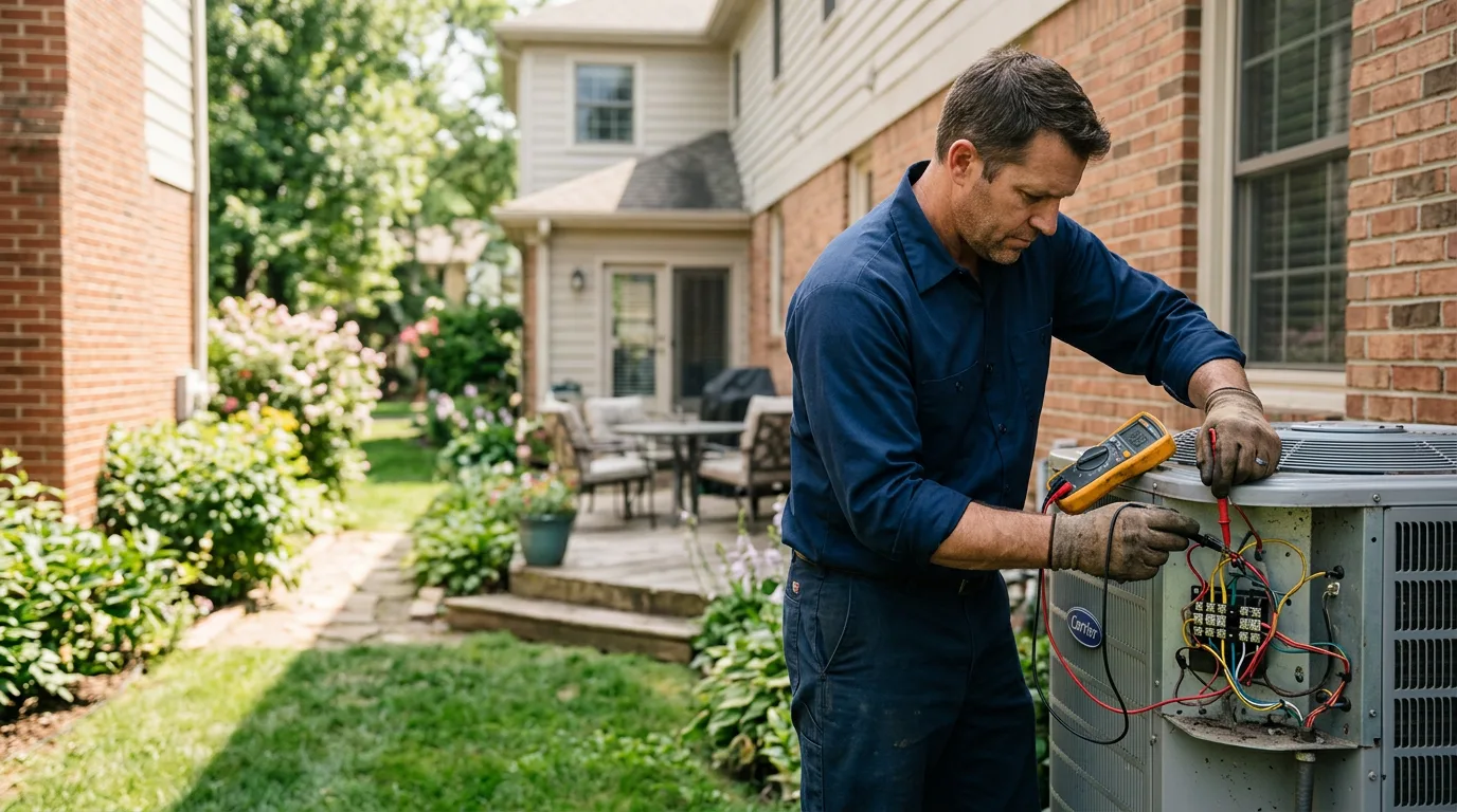 HVAC technician working near Viola, WI